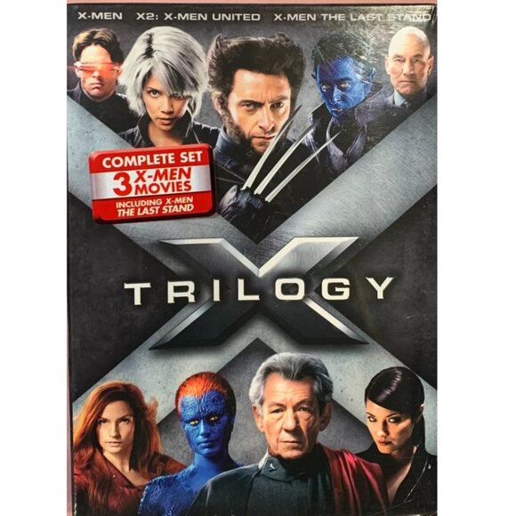 X-Men Trilogy Pack (DVD, 2009, 3-Disc Set, Widescreen) X-Men, X2, Last Stand - Picture 1 of 1
